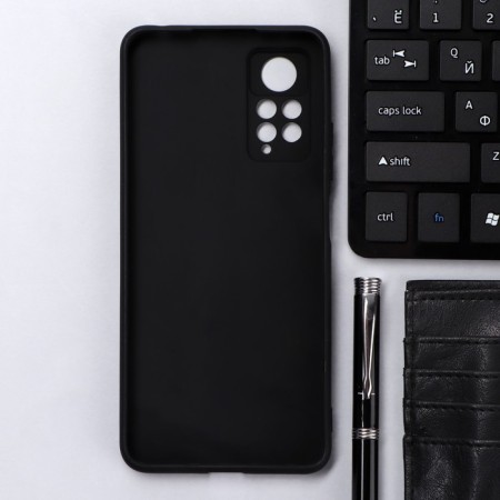Innovation cover, for Xiaomi Redmi Note 11 Pro, silicone, matte, black-1