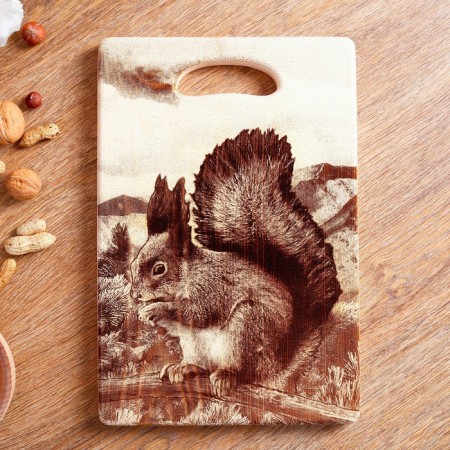 Board from the massif “Squirrel”, large, rectangular, 23 × 35 cm-1