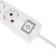 Extension cord Premium 3 nests, 3m, 3x1.5mm², s/s, with a switch, white rexant