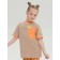 T -shirt for girls, height 98 cm, sandy color