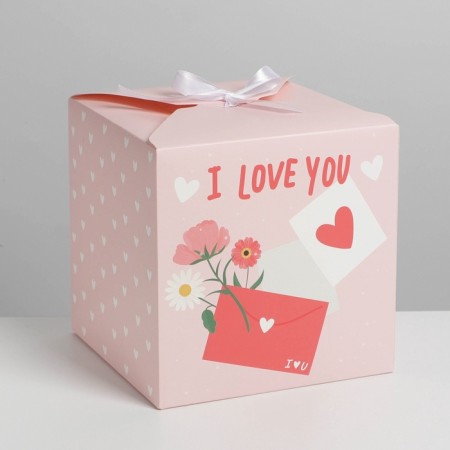 Gift folding box, packaging, “letter”, 18 x 18 x 18 cm-1