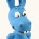 Brutus toy for dogs from latex "Donkey", 17 cm, blue