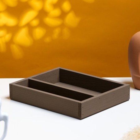 Wooden Kashpo 25.5 × 20 × 4.5 cm "Makarunas", brown giving beautifully