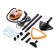 Steiring KitFort KT-9158-2, 1300 W, 0.95 l, 35 g/min, heating 25 seconds, black-orange