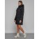 Coat insulated winter female, size 48, black color