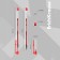 Gel pen Erichkrause G-Point, red ink, node 0.38 mm, letter line length 500 meters