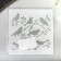Stencil plastic "Birds on branches" 13x13 cm