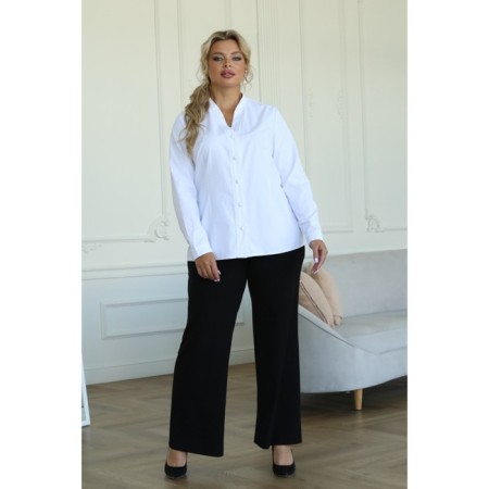 Female blouse, size 52, white color-10