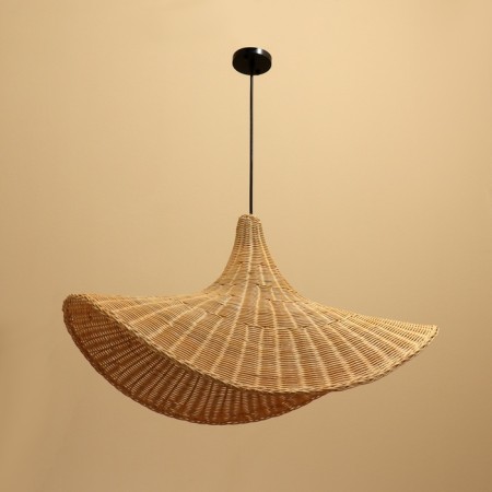 Ceiling Lamp from Rotan "Kuin" 1x120W, E27, 80x60 cm-1