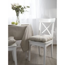 A set of pillows on the chair of Beige, size 40x40 cm, 2 pcs