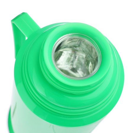 Thermos 1 l, with a glass flask, retains heat 8 hours, 13 x 28 cm, green-4