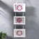 Triple photo frame on braid L-3 10x15 cm white (plastic screen)