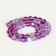 Busins ​​made of natural stone "Cat Eye", set 46 pcs., Size 1 pc. - 8 mm, purple