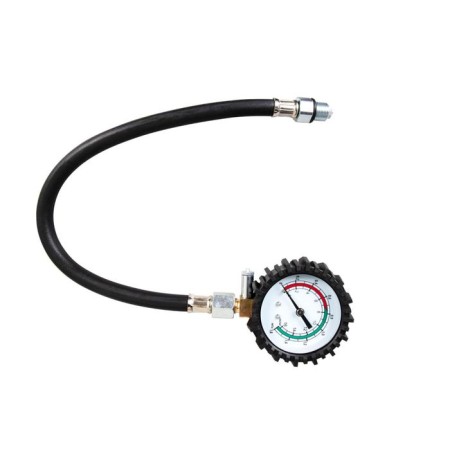 Kraft KT831012, 16 atm compressometer, threaded, flexible, for gasoline engines