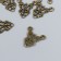 Decor for creativity Metal "pattern" bronze 2x2 cm