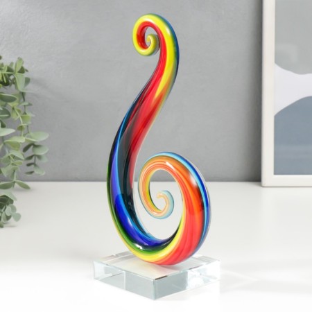 Souvenir Interior glass "Current. Rainbow" 24x12x8 cm-3