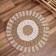 Wicker rug round 80 cm