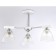 Suspended chandelier Ambrella Light, Traditional, TR9091, 3HE27, white color, chrome