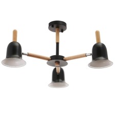 Chandelier 1049/3bk E27 60W black 70x70x50 cm Bayerlux