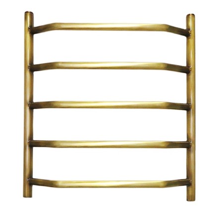 Water heated towel rail Domoterm "Laura", P5, 5 crossbars, 500 x 700 mm, bronze
