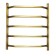 Water heated towel rail Domoterm "Laura", P5, 5 crossbars, 500 x 700 mm, bronze