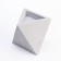 Figure Aromatic candle in concrete "rhombus", 13.5x9 cm, light gray, apple and pear