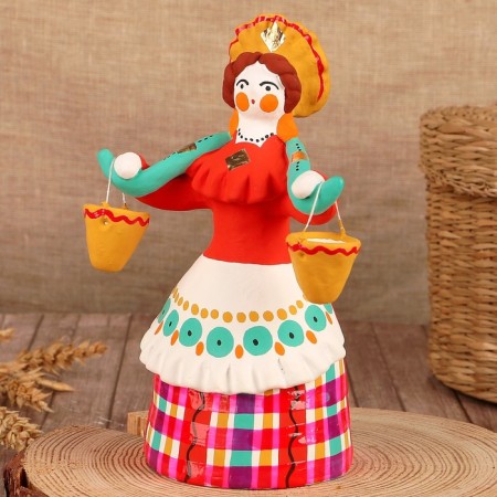 Dymkovo toy "Barynya-Vodonoska"-10