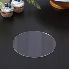 Acrylic substrate, circle d = 18 cm, h = 0.3 cm, the color is transparent