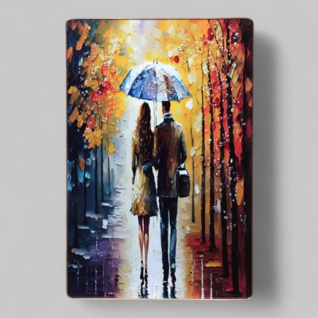 Acrylic painting "Evening Date" 60x39.5 cm