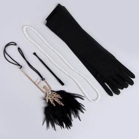 New Year's carnival set (bandage+gloves+beads+mouthpiece), for the New Year-9
