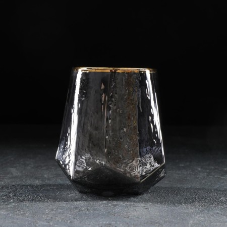Glass glass Magistro "Dario", 450 ml, graphite color-1