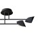 Ceiling chandelier Mantra capuccina, LED, 2100LM, 3000K, 800x150x255 mm, black color