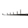 The Volzhanka television rod, 7 sections, test up to 100 g, 3.6 m, black color