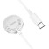 Charger for Hoco CW39C, wireless, for smart hours, Type-C, 1.2 m, 1 A, white