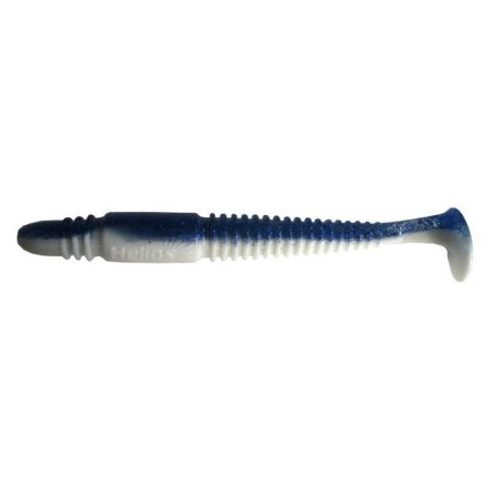 Vibro -tail Helios Minoga Black & White, 9.5 cm, 5 pcs. (HS-17-023)