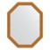 Mirror in the baguette frame, aged bronze with weaving 70 mm, 73x93 cm