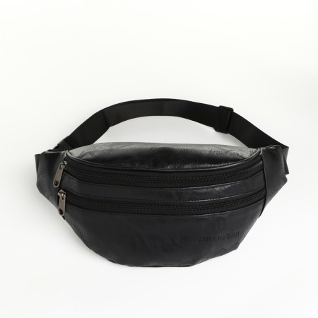 Board belt on lightning, 2 external pockets, black color-1