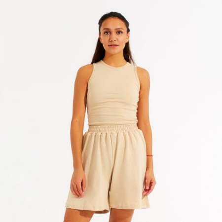 T-shirt female minku: Home Collection Beige Color, Rr. 42