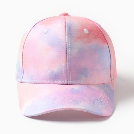 Cap for girls Minaku "Tie-Dye" Color Violet, river 52-1