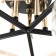 Svetogor chandelier "Level" 5x60W E27 black/gold