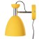 Sconces with a switch on the wire "Claudia" E27 40W yellow 28x15x20cm