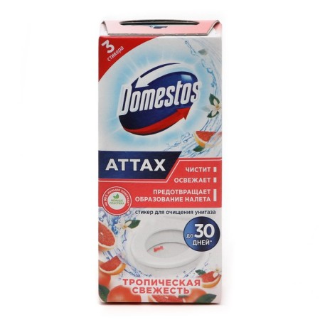 Styker for cleansing the Domestos toilet "Tropical Freshness", 3 pcs, 10 g