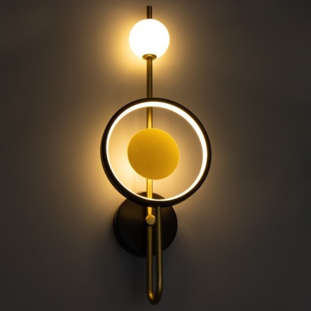 Bra "Lorry" LED 50W 3000-6000K black and gold 20x11x57 cm-3