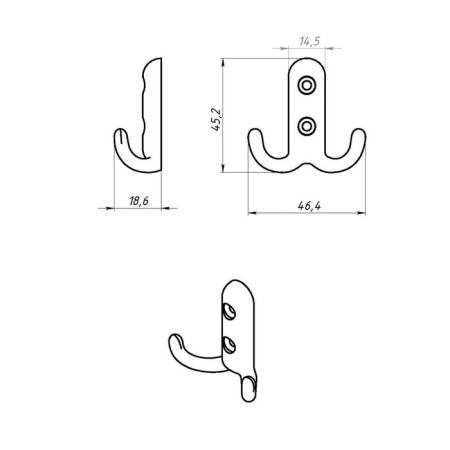 Tundra-lick hook, No. 14, chromium color, 1 pc.-6