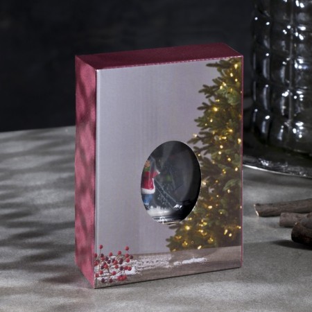 LED figure "Child and Christmas tree" 9 × 13 × 3.5 cm, plastic, batteries AG13x3, glow warm white-3