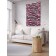 Decorative panel with photo printing "hearts and strips", vertical, size 150x200 cm