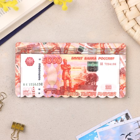 Barrier "5000 rubles", flat, print, 18.5x9.5x0.8 cm-6