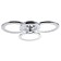Causteen with PDU 1839/4sl LED 118W 3000-6000k Dimmer silver 54x54x10 cm Bayerlux