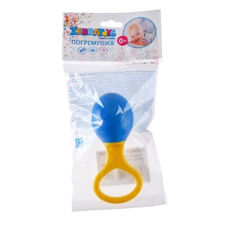 Rattle "Marakas with a ring", color mix-5
