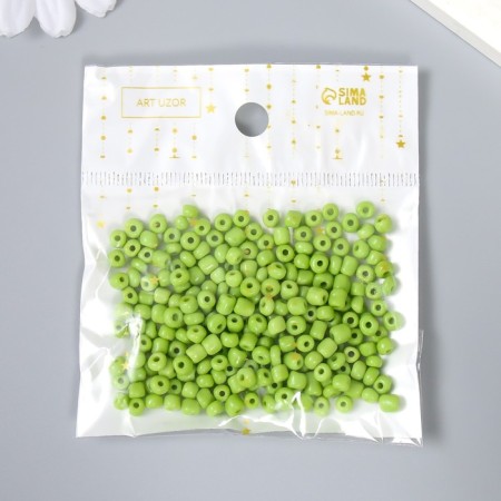 Round beads 6/0 "olive" 20 g-3